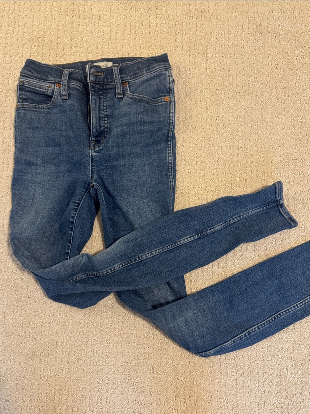 Madewell Mid-Blue Skinny Jeans